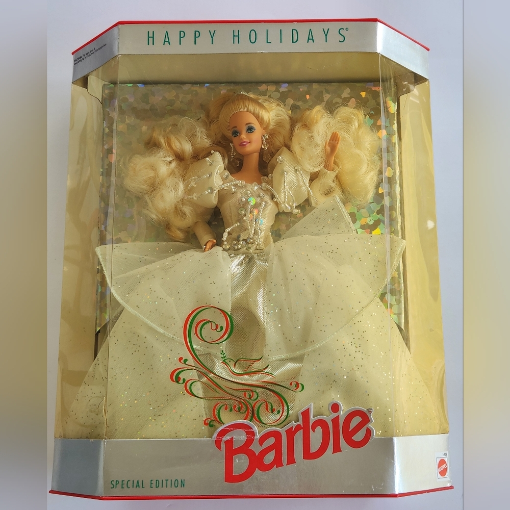 🌌 1992 Happy Holidays Barbie Vintage Doll 72